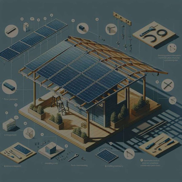 What's the Best Way to Construct a DIY Solar Panel Awning that Provides Shade and Generates Energy?